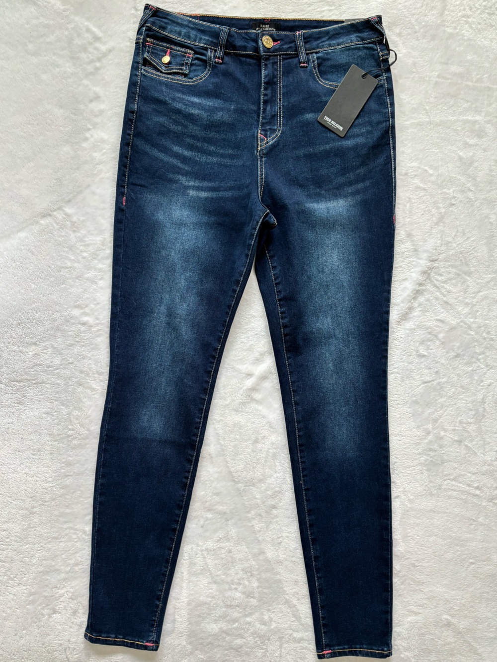 TRUE RELIGION Halle High Rise Skinny Flap Pockets Jeans--NWT--30 - Picture 5 of 16